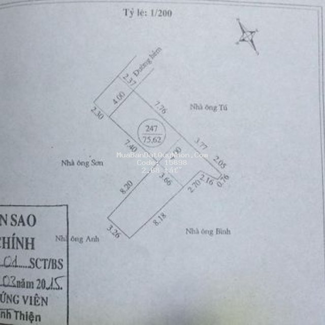 Cc bán nhà mê lửng hẻm trần hưng đạo - qui nhơn