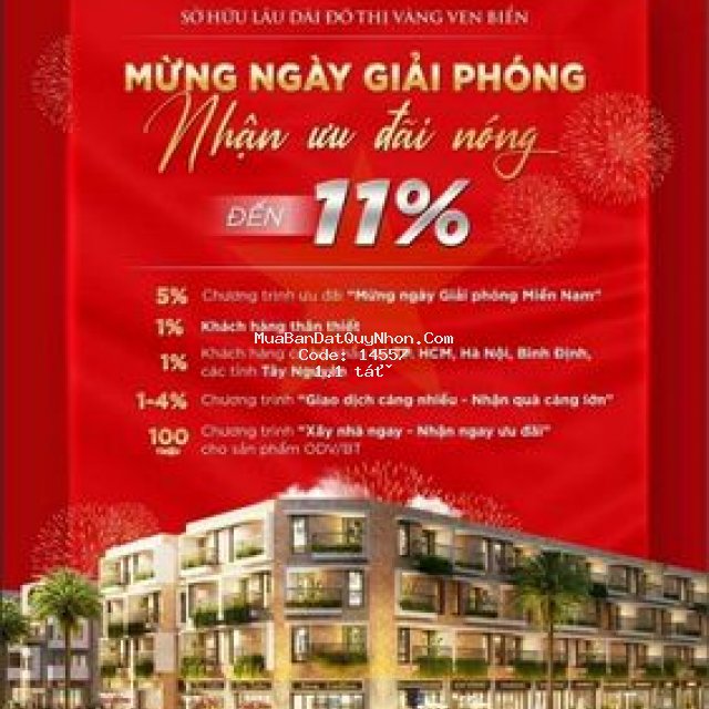 Chỉ 1,1tỷ sở hữu ngay đất biển, vị trí trung tâm