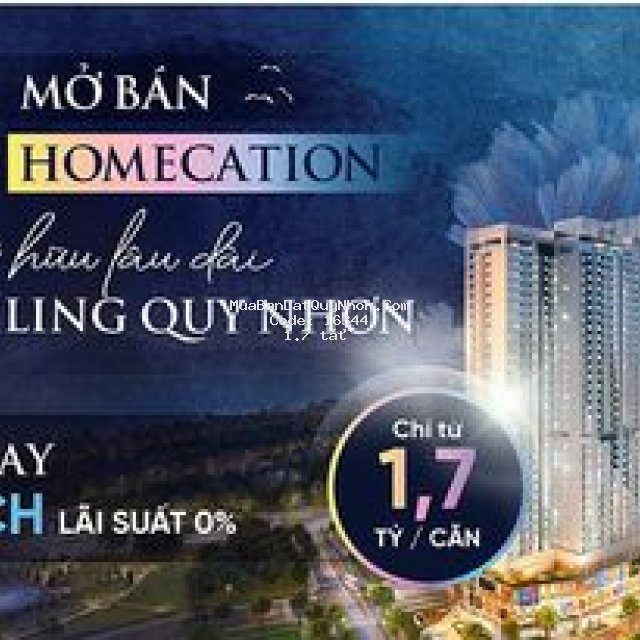 Chỉ 500tr đầu tư căn hộ 5 sao tại tp quy nhơn