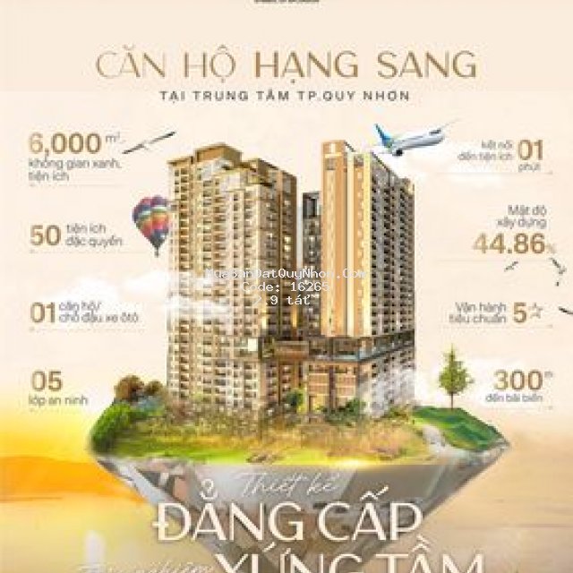 Chỉ từ 900tr sở hữu ngay căn hộ cao cấp quy nhơn