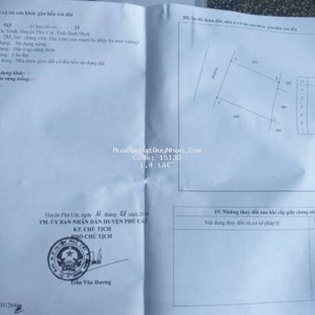 Chính chủ bán lô đất 284m2 full thổ cư