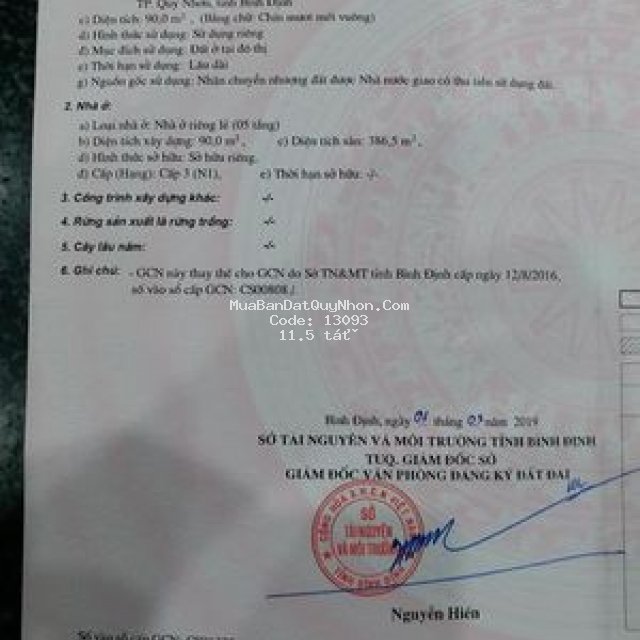Chính chủ cần bán khách sạn