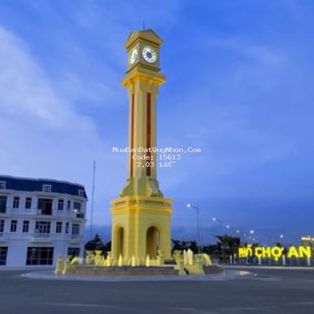 đất biểu tượng mới đô thị an nhơn - tháp đồng hồ