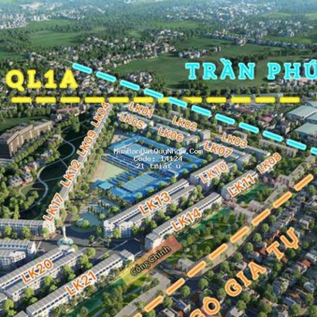 đất chợ mới an nhơn, sổ hồng, giá chỉ 21 triệu/m2