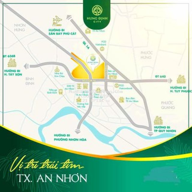 đất chợ mới an nhơn, sổ hồng, giá chỉ 21 triệu/m2