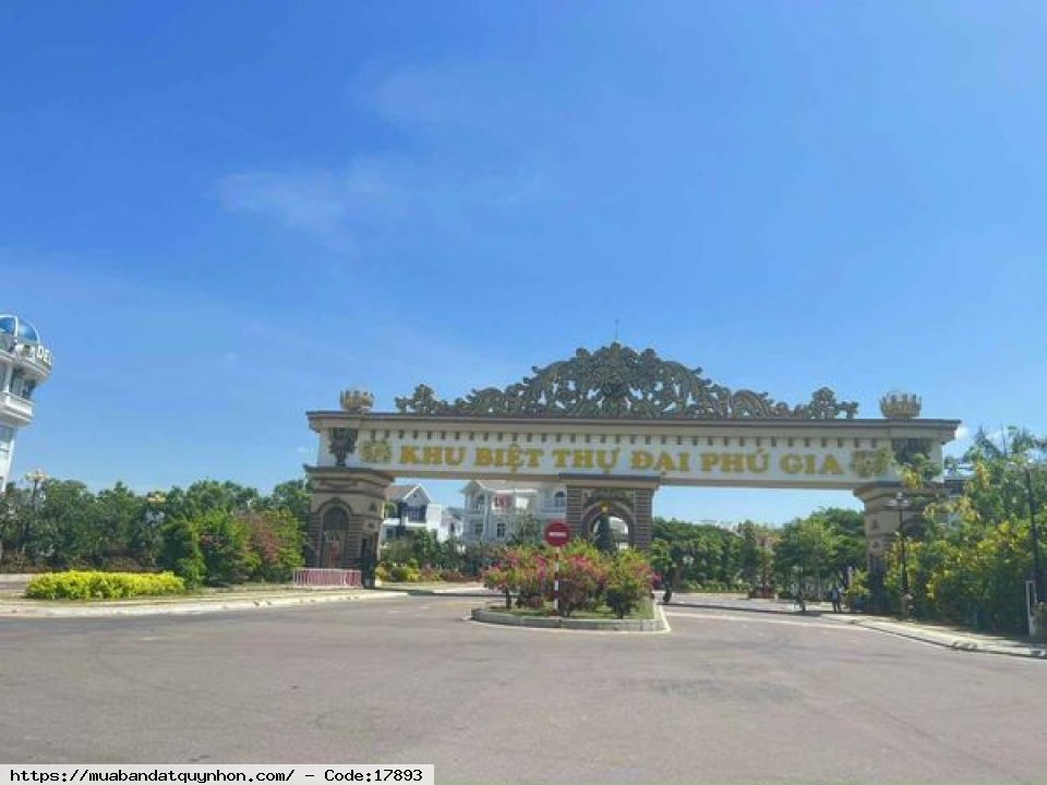 Đất Đại Phú Gia_Tp.Quy Nhơn - Diện tích: 102,5m2 Ngang 5m - Hướng Tây Bắc