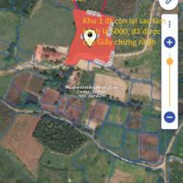đất farm stay, mặt giáp kênh 5m sông kôn