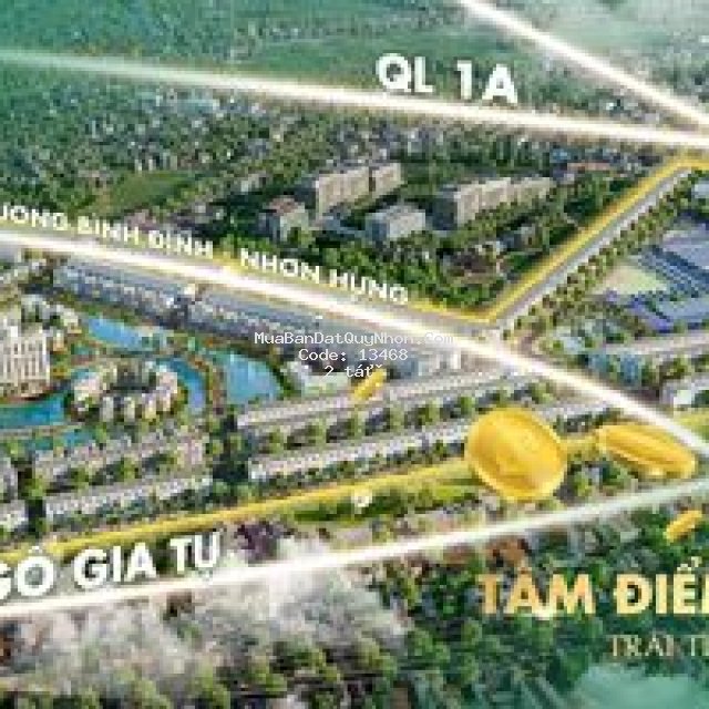 đất mặt tiền chợ mới an nhơn - hưng định city