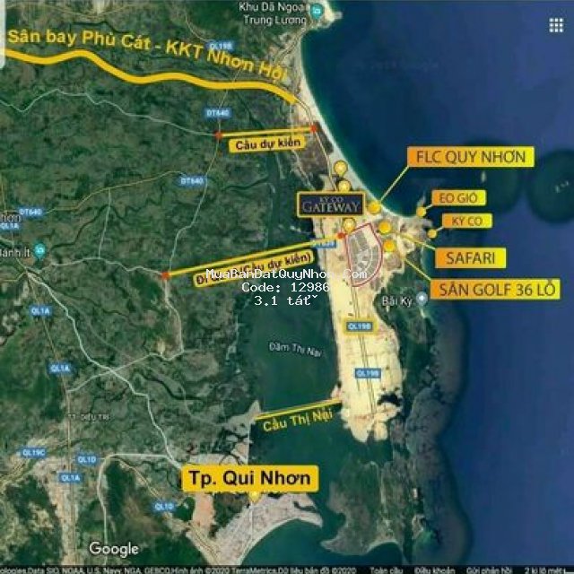 đất nền trung tâm khu kinh tế nhơn hội tp quy nhơn