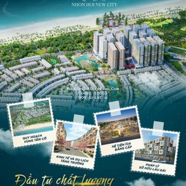 đất nền ven biển khu đô thị mới nhơn hội