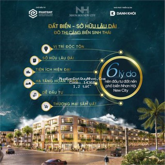 đất nền ven biển khu đô thị mới nhơn hội newcity