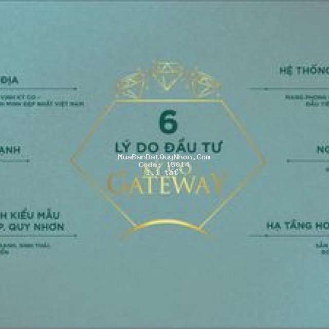 đất nền ven biển kỳ co gateway chỉ từ 1,1 tỷ đồng.