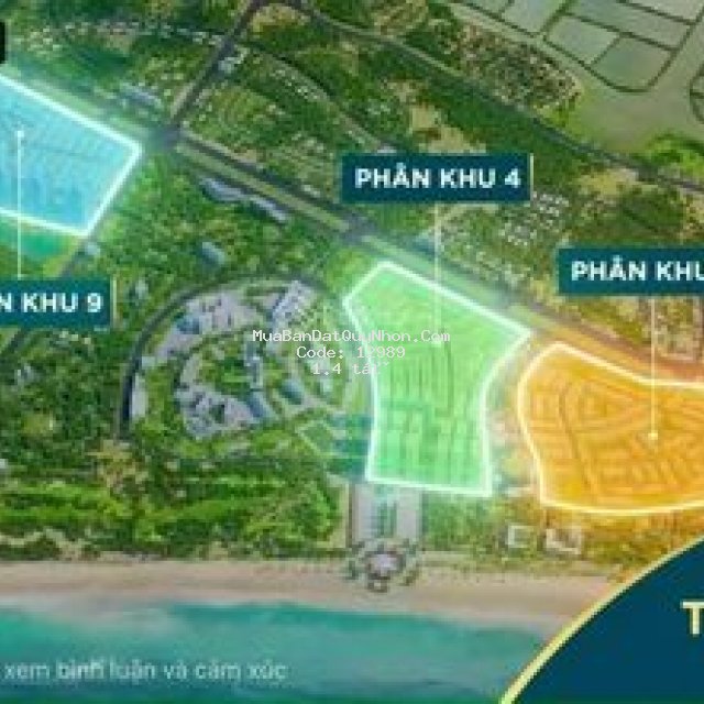 đất nền ven biển phân khu 2,4,9 nhơn hội new city