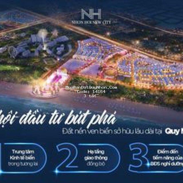 đất nhơn hội newcity - tăng giá x2 sau 2 năm