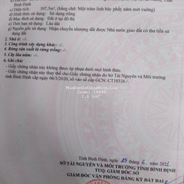đất ở đô thị - dự án hưng định city - tx an nhơn
