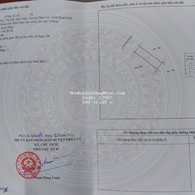 đất ở tại ngô mây - phù cát