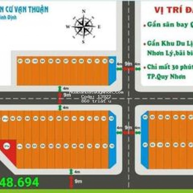 đất sổ đỏ 100m2 khu vạn thuận