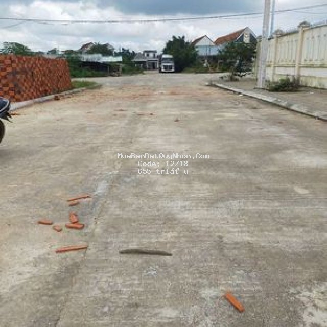 đất sổ đỏ 96m2 (6*16) .sau lưng ubnd xã nhơn hoà
