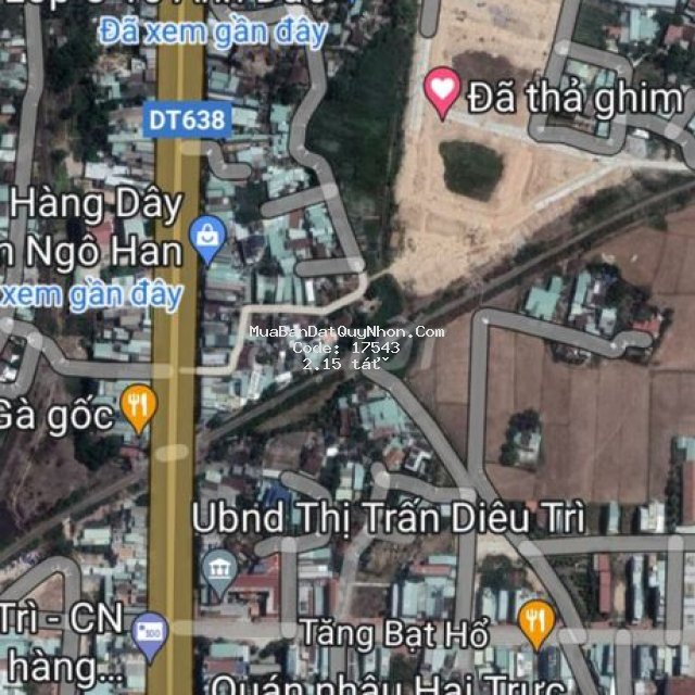 Lô góc khu đường trần bá, thị trấn diêu trì