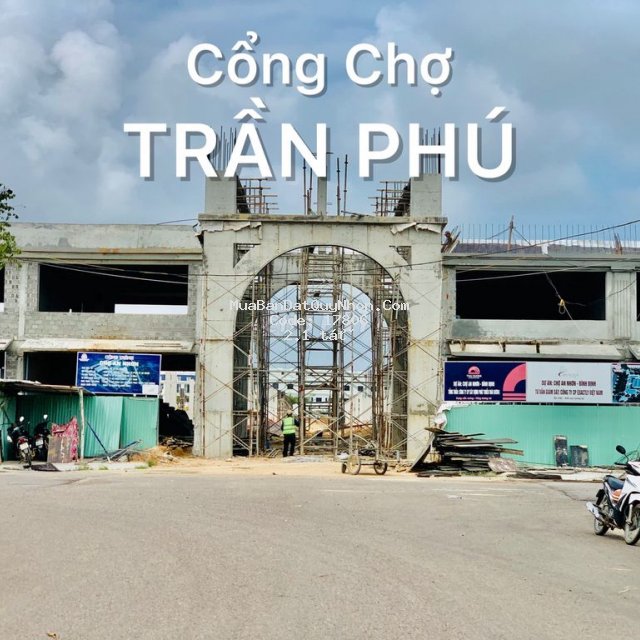 Mặt tiền đất chợ an nhơn-bình định.ngay cổng chợ.
