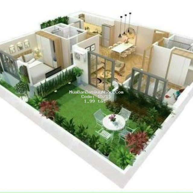 Mở bán căn hộ sân vườn đầu tiên [tại quy nhơn]