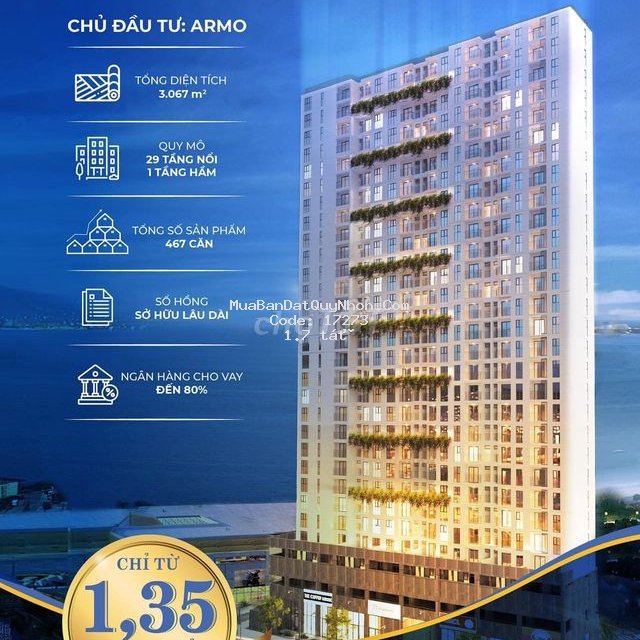 Mua căn hộ tặng sân vườn chỉ từ 170triệu