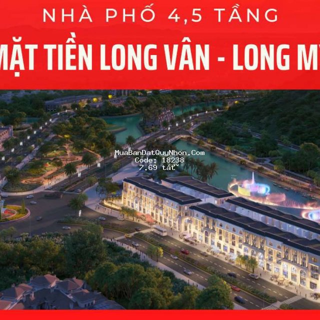 Nhà 4 tầng đường long vân cạnh cây xăng bảy cường