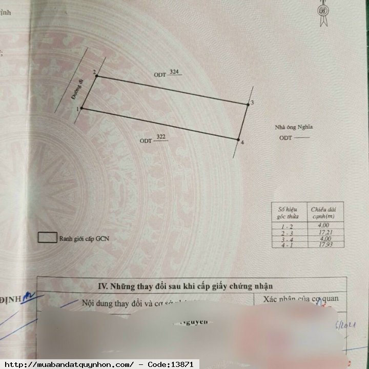 Nhà hẻm gần ngân hàng Viettinbank ngã ba phú tài_P Trần Quang Diệu_TP Quy Nhơn - Diện tích 70m ngang 4m - Kết cấu: nhà 1 mê, có sân để xe rộng rãi, 3 phòng ngủ, 2 tollet, 1 phòng thờ, hẻm 3m thông  - Pháp lý sổ đỏ lâu dài  - Giá 1tỷ 650 thương lượng 