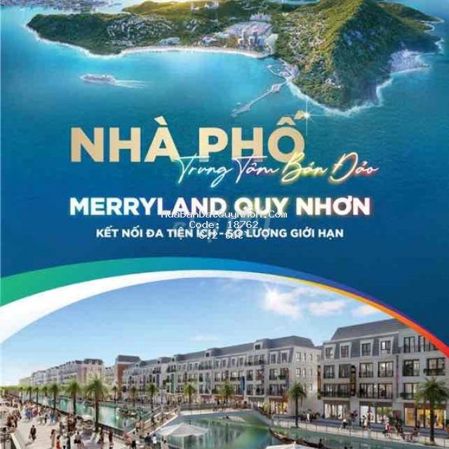 Nhà phố merryland quy nhơn 108m2 ưu đãi đến 27%.