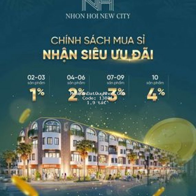 Nhận đặt chỗ dự án nhơn hội new city giá tốt