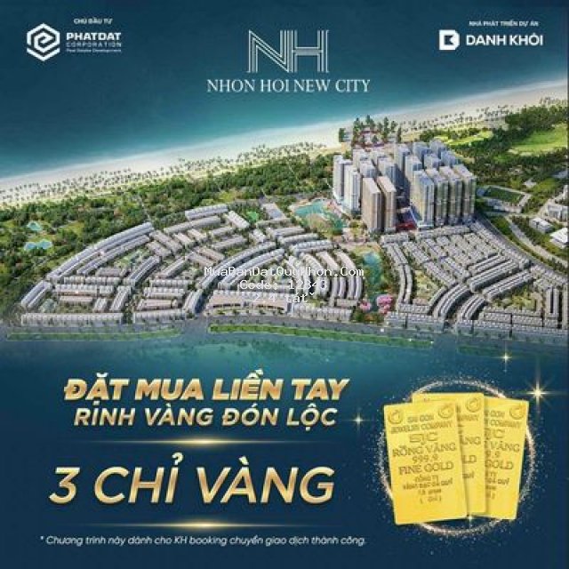 Nhơn hội new city - đất nền ven biển