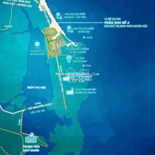 Nhơn hội new city - đất nền ven biển