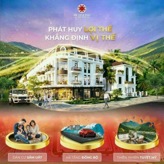 Richmond quy nhơn khu nhà phố trung tâm giảm 37%.