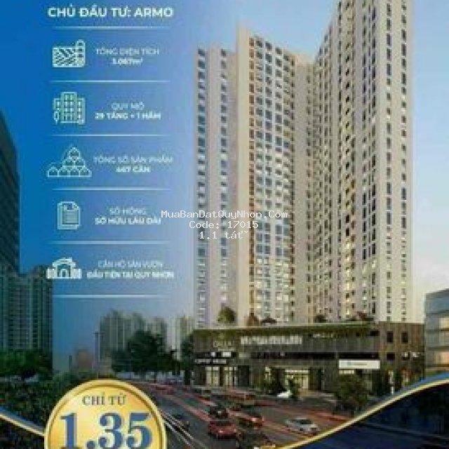 Sở hữu căn hộ sân vườn calla giá 1 tỷ 1
