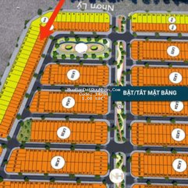 Vị trí đẹp lk32-20 tại phân khu 9 nhơn hội newcity