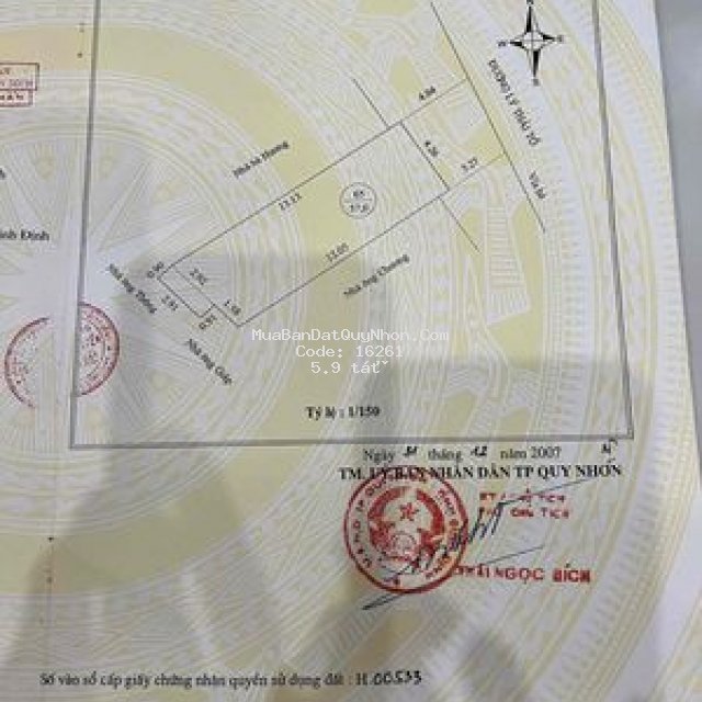 Vị trí đẹp trung tâm thành phố quy nhơn
