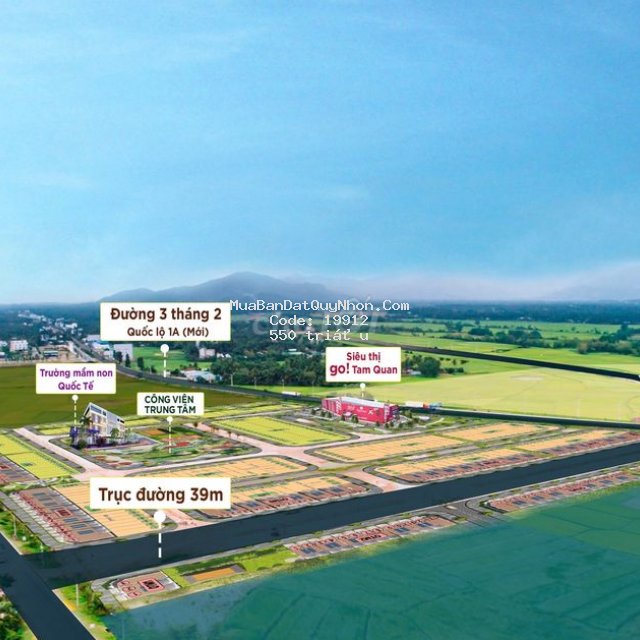 550triệu lô đất nền ngay tại siêu thị go hoài nhơn