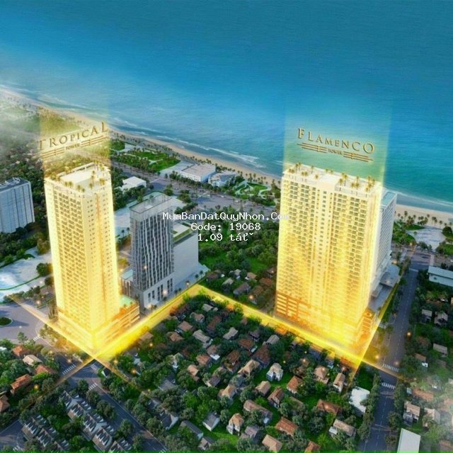 Bán căn 1 pn + qn melody, view biển, tầng cao