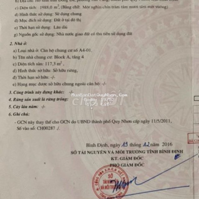 Bán căn hộ chung cư căn góc giá rẻ hagl quy nhơn