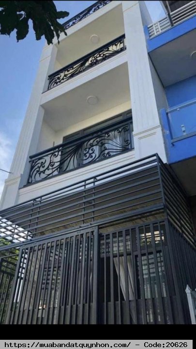 Bán căn nhà đẹp nội bộ ô tô đậu trước nhà p Ngô Mây, tp Quy Nhơn - Diện tích: 60m2 - Kết cấu: 1 trệt, 2 lầu, 3 PN - Giá : 5 tỷ