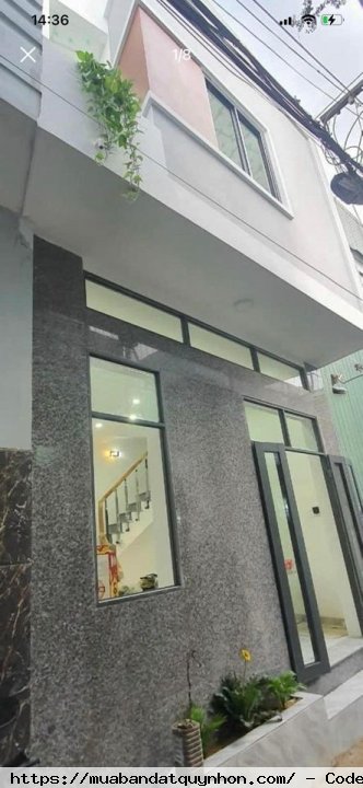 Bán Căn nhà hẻm Nguyễn thái học, p ngô mây, tp quy nhơn - dtsd 50m2, 2pn