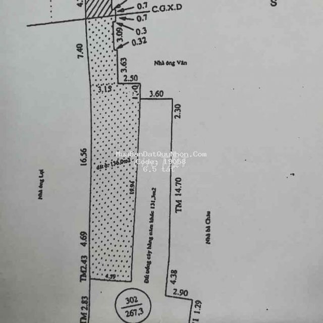 Bán đất 2 mặt tiền đường trần hưng đạo tháp đôi