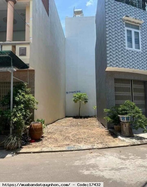 Bán Đất khu Đông Nguyễn Trọng Trì_P Nhơn Bình_TP Quy Nhơn - Diện tích: 44,5m2 ngang 4,55m - Giá bán: 2 tỷ 500 triệu - Hướng: Nam