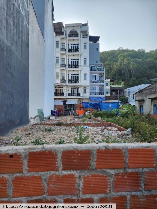 Bán lô đất cách sau căn Mặt Tiền đường Hoàng Văn Thụ_P Lê Hồng Phong_Tp Quy Nhơn - Diện tích 42,21m2 - Hướng Đông Nam - Giá 1,5 tỷ