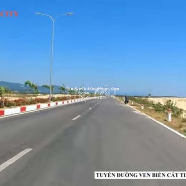 Bán lô đất mặt tiền cát tiến gần biển 2 tỉ 450 tr