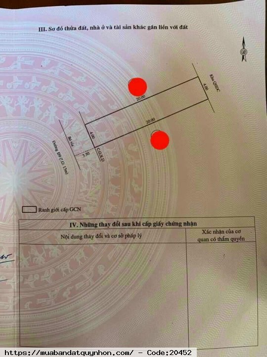 Bán lô đất sau lưng trường đại học Quang Trung - Nhơn Phú - Tp Quy Nhơn - Diện tích: 80m2 Bán lô đất sau lưng trường đại học Quang Trung - Nhơn Phú - Tp Quy Nhơn - Diện tích: 80m2