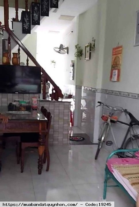 Bán nhà 2 mặt hẻm thông thoáng_P Quang Trung_Quy Nhơn - Nhà 1 mê nguyên - Diện tích : 33m2 ngang 3m - Giá 1 tỷ 890 triệu 