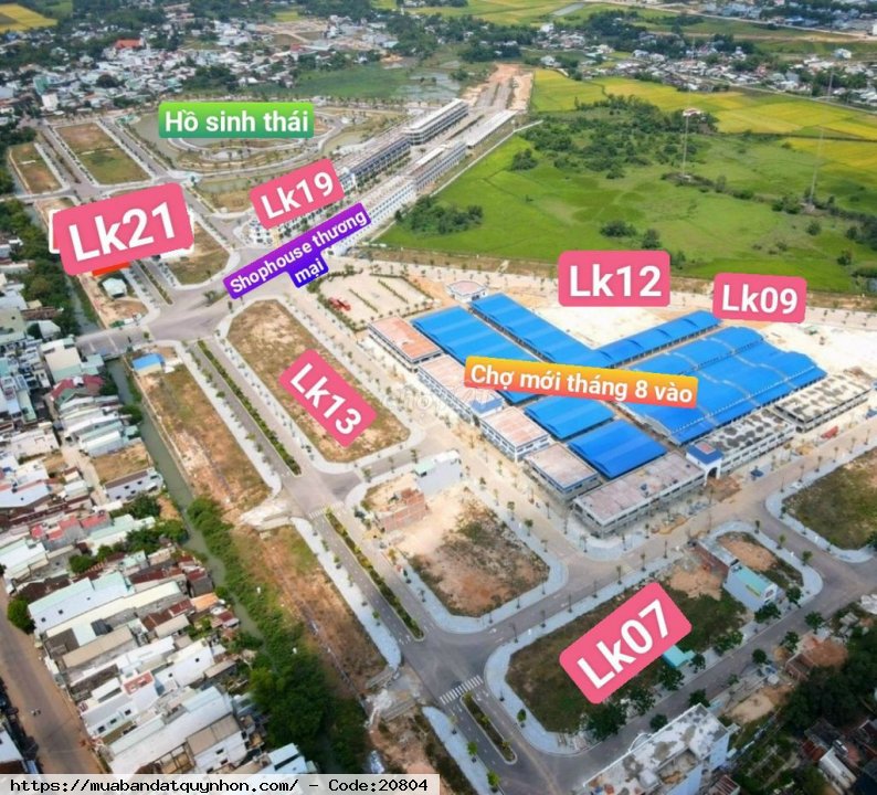 Bán nhà đất sổ hồng 100m2, phố chợ an nhơn, bình định