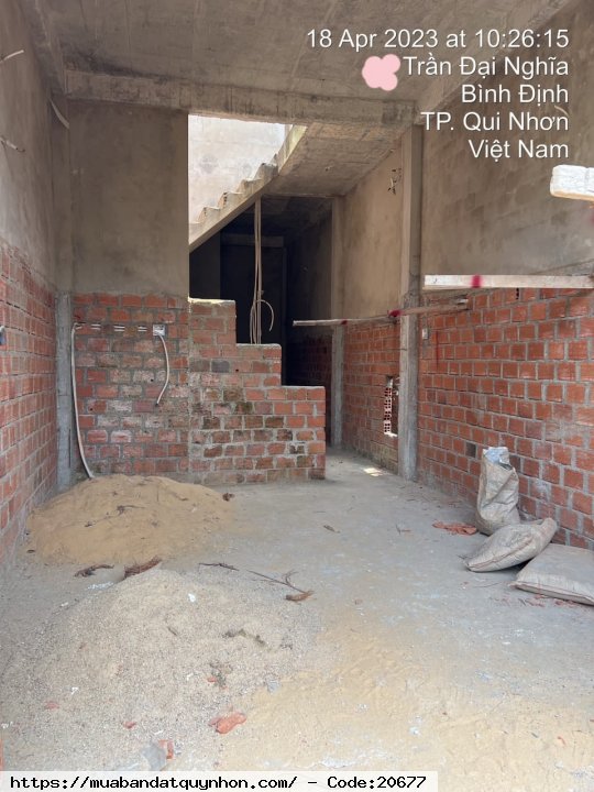 Bán nhà hẻm Trần Đại Nghĩa - P Trần Quang Diệu_Tp Quy Nhơn - Diện tích 44,6m2 ngang 4m - Hướng nam - Giá 799 triệu