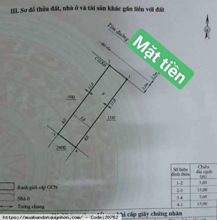 Bán nhà mặt tiền khu xóm tiêu_P Quang Trung_Quy Nhơn - Diện tích 54m2 - Hướng đông bắc - Giá 2,4 tỷ Bán nhà mặt tiền khu xóm tiêu_P Quang Trung_Quy Nhơn - Diện tích 54m2 - Hướng đông bắc - Giá 2,4 tỷ